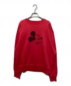 WCJ×DISNEYダブルシージェイ×ディズニー）の古着「SWEAT TOP(ミッキー)」｜レッド