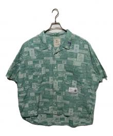 MIHARA YASUHIRO（ミハラヤスヒロ）の古着「Classic Tag Jacqurd H/S Shirts」｜グリーン