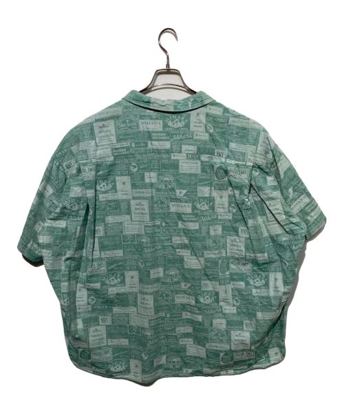 MIHARA YASUHIRO（ミハラヤスヒロ）MIHARA YASUHIRO (ミハラヤスヒロ) Classic Tag Jacqurd H/S Shirts グリーン サイズ:46の古着・服飾アイテム