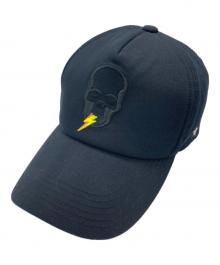 lucien pellat-finet（ルシアン・ペラフィネ）の古着「どくろ刺繍キャップ」｜ブラック