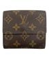 LOUIS VUITTON（ルイ ヴィトン）の古着「モノグラム ポルトモネ・ビエ カルトクレディ」｜ブラウン