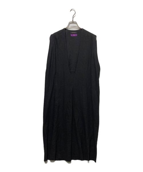 TAKESHI KOSAKA by Y's Pink Label.（タケシコウサカ バイ ワイズピンクレーベル）TAKESHI KOSAKA by Y's Pink Label. (タケシコウサカ バイ ワイズピンクレーベル) ノースリーブワンピース ブラック サイズ:2の古着・服飾アイテム