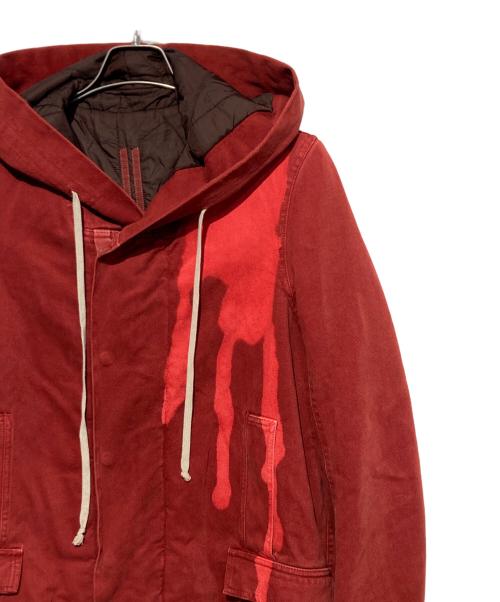 DRKSHDW（ダークシャドウ）DRKSHDW (ダークシャドウ) フィッシュテールパーカー レッド サイズ:Sの古着・服飾アイテム