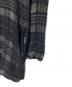 中古・古着 TRANSIT UOMO (トランジット ウオモ) 製品染めウールチェックロングシャツ ブラック サイズ:M：8000円