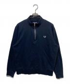 FRED PERRYフレッドペリー）の古着「Half Zip Sweatshirt ハーフジップスウェット」｜ネイビー