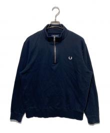 FRED PERRY（フレッドペリー）の古着「Half Zip Sweatshirt ハーフジップスウェット」｜ネイビー
