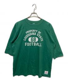 WORKERS（ワーカーズ）の古着「Football T, LOUISIANA フットボールTシャツ」｜グリーン