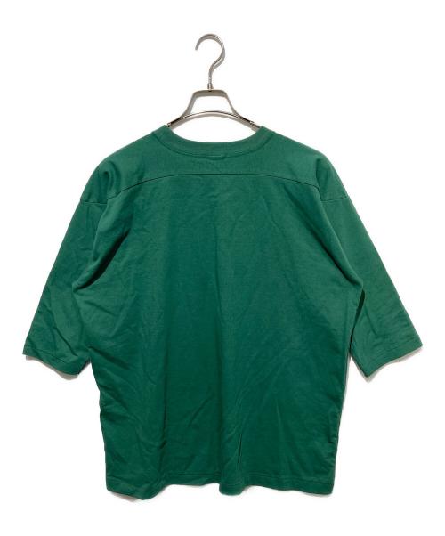 WORKERS（ワーカーズ）WORKERS (ワーカーズ) Football T, LOUISIANA フットボールTシャツ グリーン サイズ:XLの古着・服飾アイテム