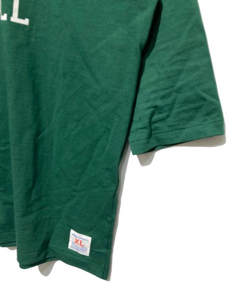 WORKERS（ワーカーズ）WORKERS (ワーカーズ) Football T, LOUISIANA フットボールTシャツ グリーン サイズ:XLの古着・服飾アイテム