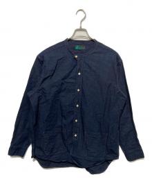 WORKERS（ワーカーズ）の古着「バンドカラーシャツ」｜インディゴ