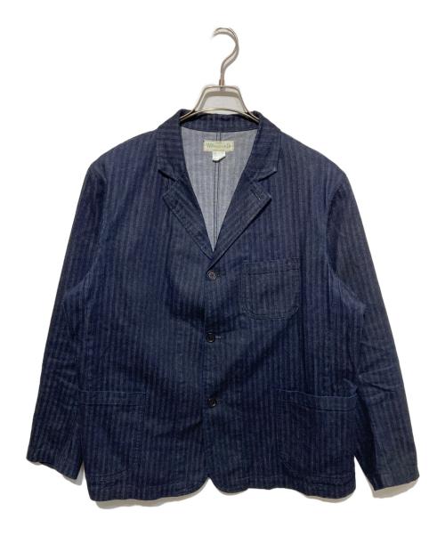 WORKERS（ワーカーズ）WORKERS (ワーカーズ) LOUNGE JACKET COTTON HERRINGBONE ジャケット インディゴ サイズ:42の古着・服飾アイテム