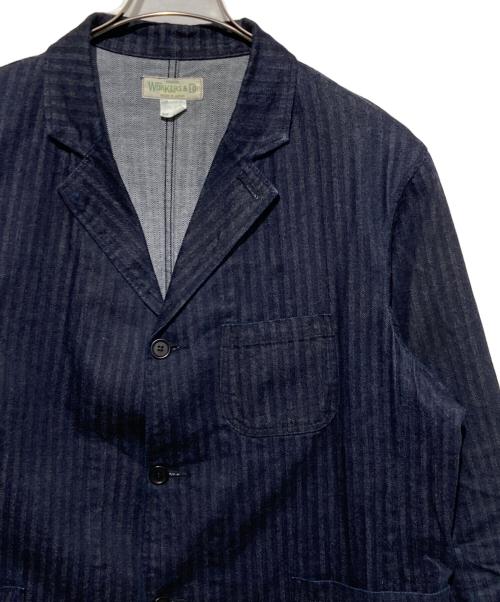 WORKERS（ワーカーズ）WORKERS (ワーカーズ) LOUNGE JACKET COTTON HERRINGBONE ジャケット インディゴ サイズ:42の古着・服飾アイテム