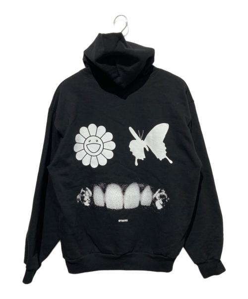 pos t malone（ポストマローン）pos t malone (ポストマローン) プルオーバーパーカー ブラック サイズ:Lの古着・服飾アイテム