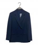 PLSTプラステ）の古着「トリアセブレンドダブルジャケット」｜ネイビー