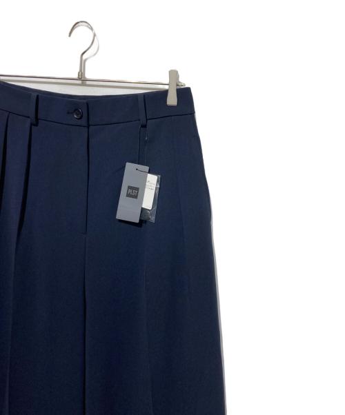 PLST（プラステ）PLST (プラステ) トリアセブレンド２タックワイドパンツ ネイビー サイズ:XL 未使用品の古着・服飾アイテム
