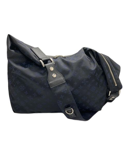 russet（ラシット）russet (ラシット) ナイロンジャガード2WAYワンハンドルトートバッグ ネイビーの古着・服飾アイテム