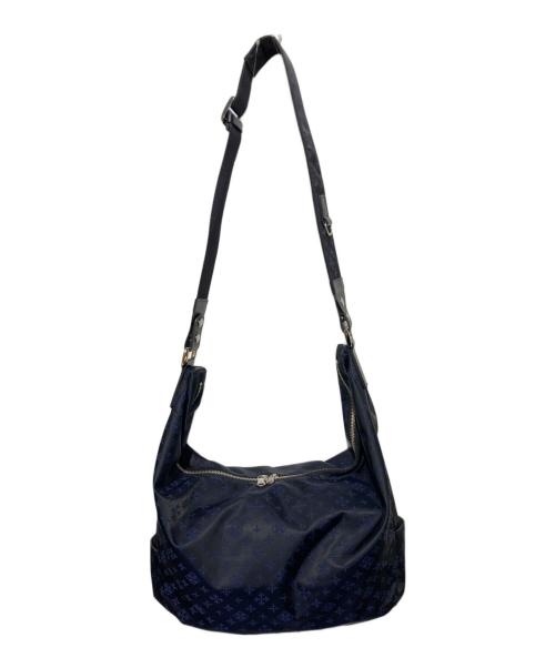 russet（ラシット）russet (ラシット) ナイロンジャガード2WAYワンハンドルトートバッグ ネイビーの古着・服飾アイテム