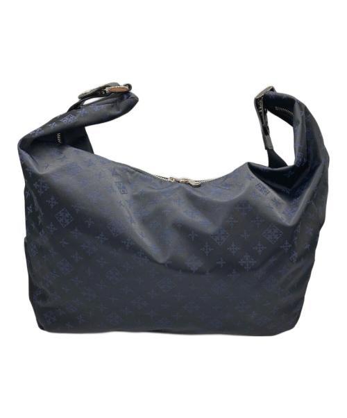 russet（ラシット）russet (ラシット) ナイロンジャガード2WAYワンハンドルトートバッグ ネイビーの古着・服飾アイテム