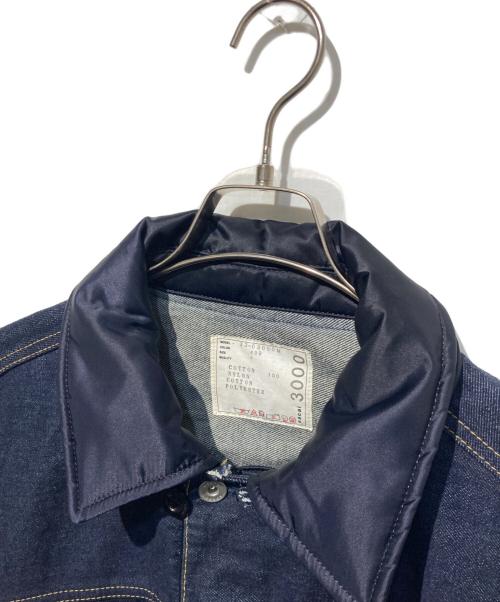sacai（サカイ）sacai (サカイ) DENIM X NYLON TWILL BLOUSON ドッキングデニムジャケット インディゴ サイズ:4の古着・服飾アイテム