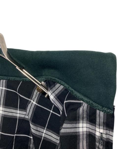 BALENCIAGA（バレンシアガ）BALENCIAGA (バレンシアガ) twinset Hoodie ツインセットフーディー ブラック×ブルー サイズ:39の古着・服飾アイテム