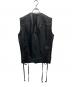 RICK OWENS (リックオウエンス) レースアップカーフレザーベスト ブラック サイズ:52：55000円