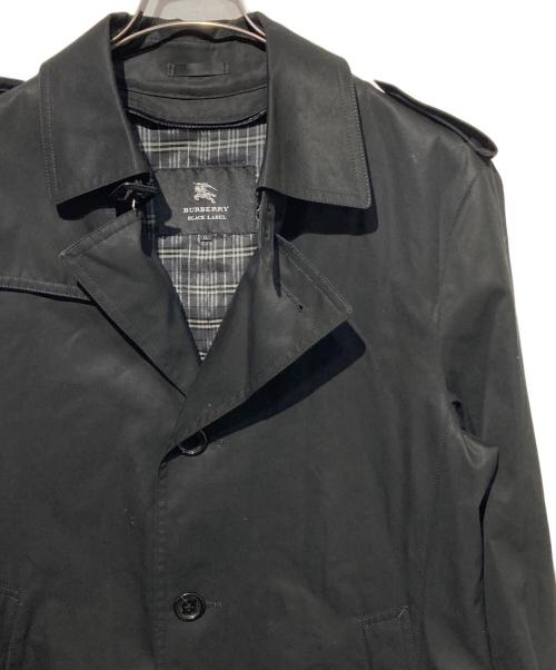BURBERRY BLACK LABEL（バーバリーブラックレーベル）BURBERRY BLACK LABEL (バーバリーブラックレーベル) トレンチコート ブラック サイズ:LLの古着・服飾アイテム