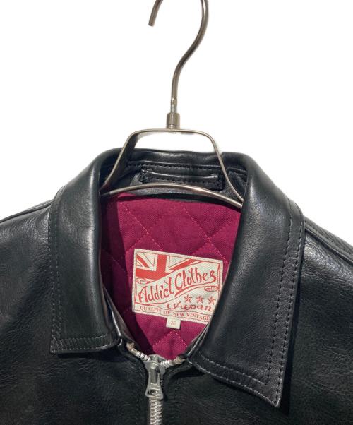 ADDICT CLOTHES（アディクト クローズ）ADDICT CLOTHES (アディクト クローズ) CENTAR-ZIP JACKET ブラック サイズ:36の古着・服飾アイテム