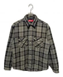 SUPREME（シュプリーム）の古着「QUILTED FLANNEL SHIRT」｜グレー