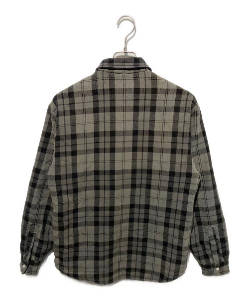 SUPREME（シュプリーム）SUPREME (シュプリーム) QUILTED FLANNEL SHIRT グレー サイズ:Sの古着・服飾アイテム