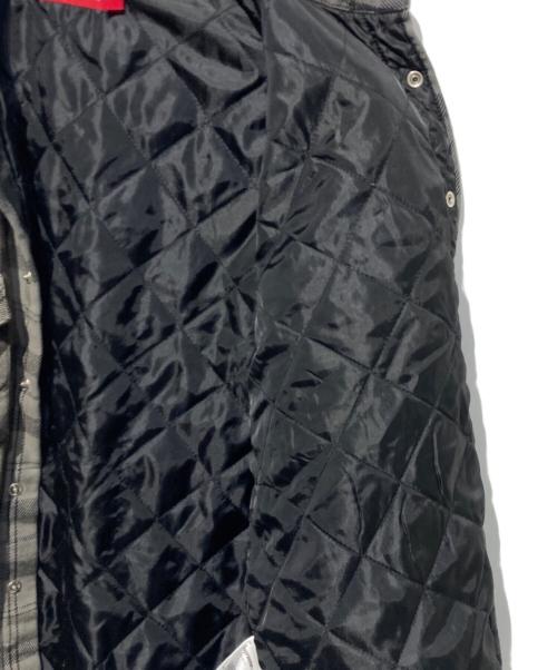 SUPREME（シュプリーム）SUPREME (シュプリーム) QUILTED FLANNEL SHIRT グレー サイズ:Sの古着・服飾アイテム