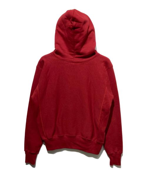 Champion（チャンピオン）Champion (チャンピオン) カレッジロゴリバースウィーブパーカー レッド サイズ:Lの古着・服飾アイテム