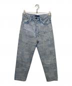 LEVI'S MADE&CRAFTEDリーバイスメイドクラフテッド）の古着「パッチワークデニムパンツ」｜ブルー