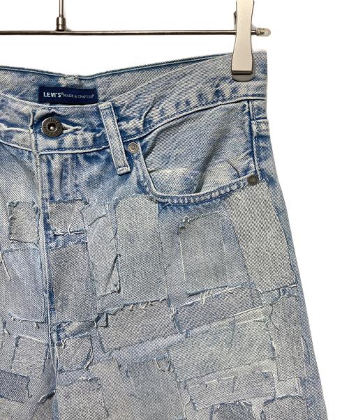LEVI'S MADE&CRAFTED（リーバイスメイドクラフテッド）LEVI'S MADE&CRAFTED (リーバイスメイドクラフテッド) パッチワークデニムパンツ ブルー サイズ:W70の古着・服飾アイテム