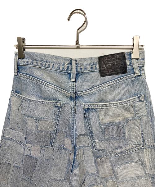 LEVI'S MADE&CRAFTED（リーバイスメイドクラフテッド）LEVI'S MADE&CRAFTED (リーバイスメイドクラフテッド) パッチワークデニムパンツ ブルー サイズ:W70の古着・服飾アイテム
