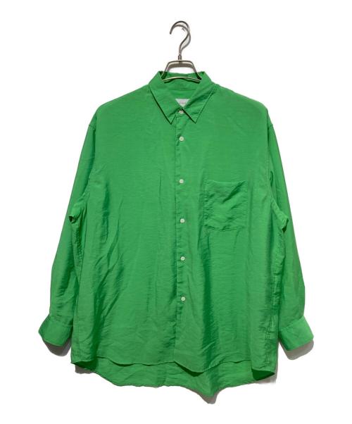 Adam et Rope（アダム エ ロペ）Adam et Rope (アダム エ ロペ) スーパー ルーズシルエット シアーシャツ グリーン サイズ:Sの古着・服飾アイテム