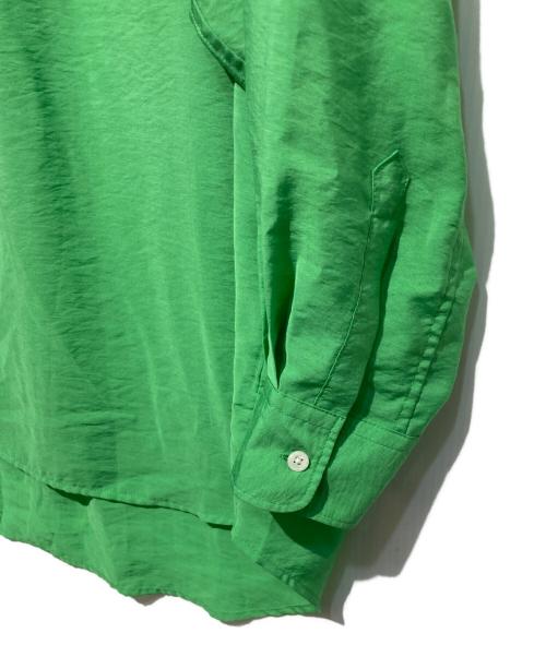 Adam et Rope（アダム エ ロペ）Adam et Rope (アダム エ ロペ) スーパー ルーズシルエット シアーシャツ グリーン サイズ:Sの古着・服飾アイテム