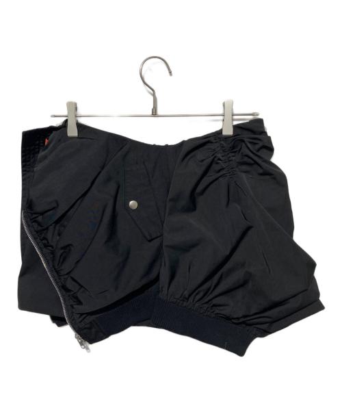 JOSE MOON（ジョゼムーン）JOSE MOON (ジョゼムーン) WRAP MA-1 SKIRT ブラック サイズ:38の古着・服飾アイテム