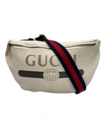 GUCCI（グッチ）の古着「グッチ プリントベルトバッグ」｜ホワイト