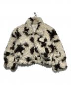 THE TOEザ・トゥー）の古着「Breite Shaggy Jacket」｜ホワイト×ブラウン