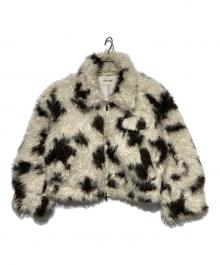 THE TOE（ザ・トゥー）の古着「Breite Shaggy Jacket」｜ホワイト×ブラウン