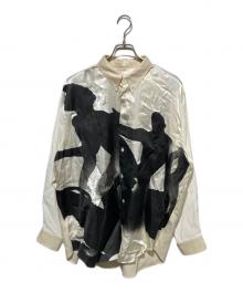 MAGLIANO（マリアーノ）の古着「切替アートプリントシャツ」｜ホワイト