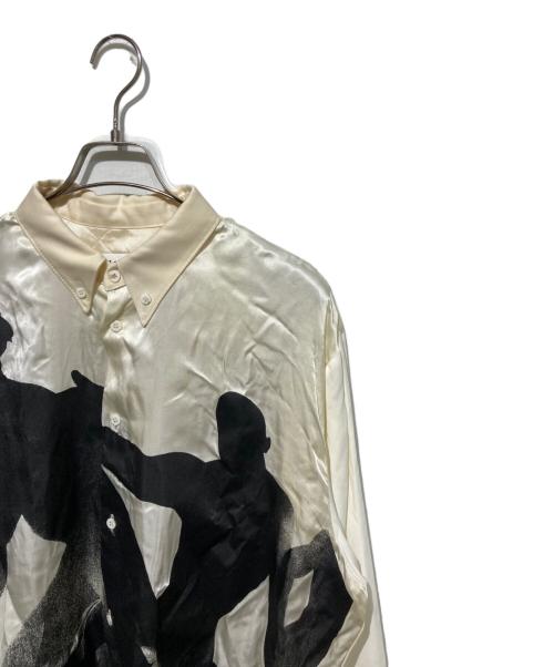 MAGLIANO（マリアーノ）MAGLIANO (マリアーノ) 切替アートプリントシャツ ホワイト サイズ:Mの古着・服飾アイテム
