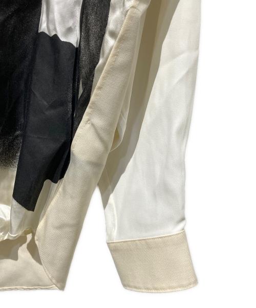 MAGLIANO（マリアーノ）MAGLIANO (マリアーノ) 切替アートプリントシャツ ホワイト サイズ:Mの古着・服飾アイテム