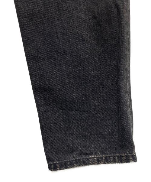 JOHN LAWRENCE SULLIVAN（ジョン ローレンス サリバン）JOHN LAWRENCE SULLIVAN (ジョン ローレンス サリバン) GRADATION FLOC PRINTED DENIM 5POCKET  デニムパンツ レッド×ブラック サイズ:44の古着・服飾アイテム