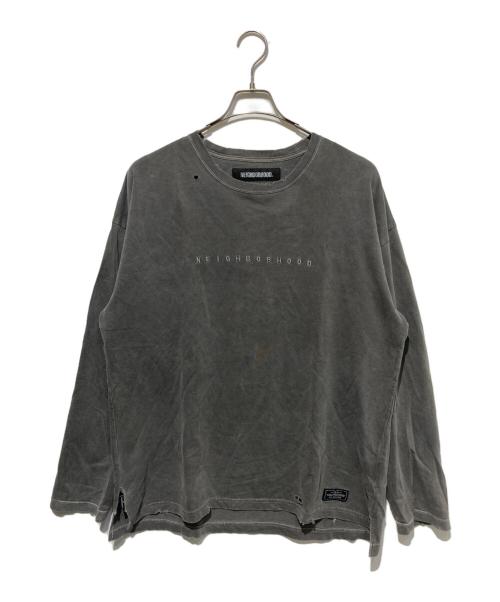 NEIGHBORHOOD（ネイバーフッド）NEIGHBORHOOD (ネイバーフッド) SAVAGE.SQD/C-CREW.LS  カットソー グレー サイズ:Mの古着・服飾アイテム