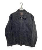 MARITHE+FRANCOIS GIRBAUDマリテフランソワジルボー）の古着「00s ジップアップデニムジャケット」｜ブラック