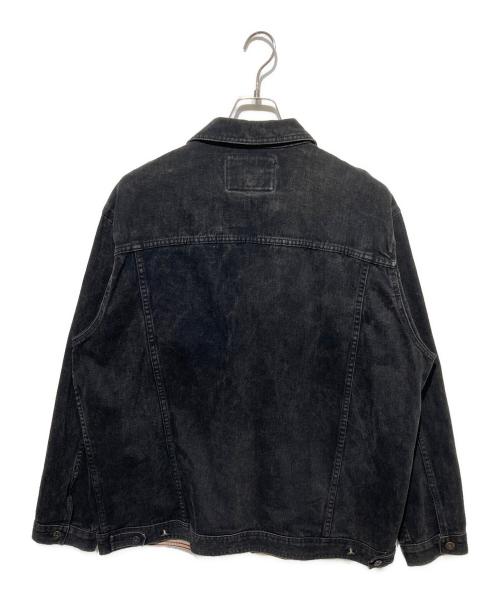 MARITHE+FRANCOIS GIRBAUD（マリテフランソワジルボー）MARITHE+FRANCOIS GIRBAUD (マリテフランソワジルボー) 00s ジップアップデニムジャケット ブラック サイズ:XLの古着・服飾アイテム