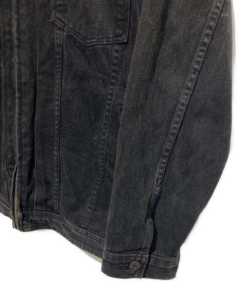 MARITHE+FRANCOIS GIRBAUD（マリテフランソワジルボー）MARITHE+FRANCOIS GIRBAUD (マリテフランソワジルボー) 00s ジップアップデニムジャケット ブラック サイズ:XLの古着・服飾アイテム