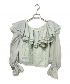 中古・古着通販】Heve (ヘイヴ) Arch Peplum knit ブラック サイズ
