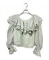 sheller（シェリエ）の古着「2way ruffle flill blouse」｜グリーン